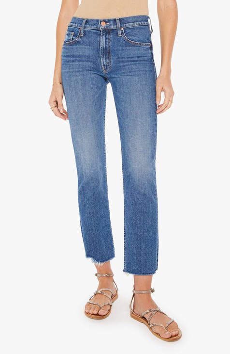 Mid-Rise Power Slim Straight Jeans