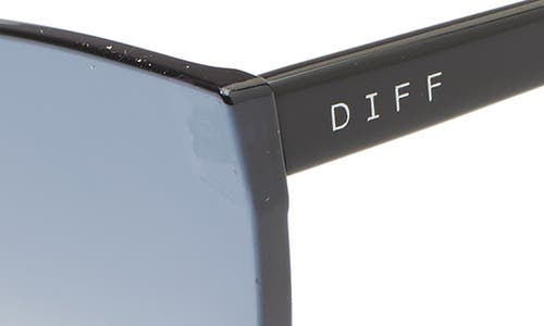 Shop Diff Goldie 65mm Oversize Cat Eye Sunglasses In Black/silver Smoke