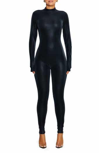 Buy Naked Wardrobe women plain v neck jumpsuit black Online