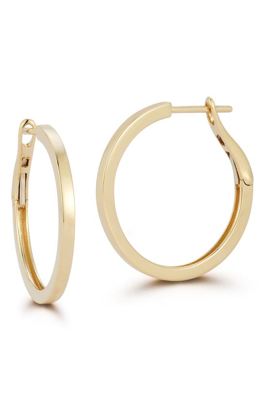 Shop Dana Rebecca Designs Drd Medium Hoop Earrings In Yellow Gold