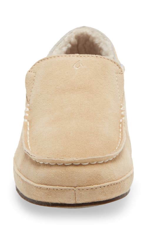 Shop Olukai Nohea Nubuck Slipper In Sandbar/sandbar Leather