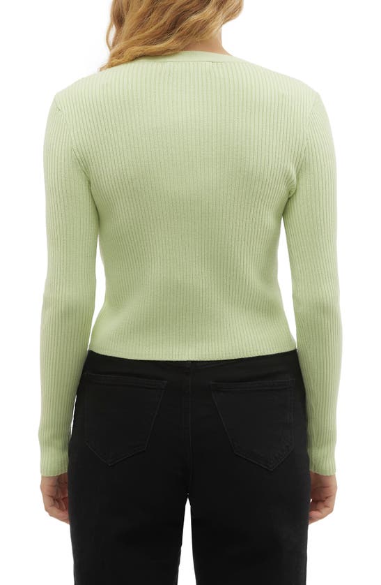 Shop Vero Moda Holly Rib Cardigan In Reed Detail W Jewel