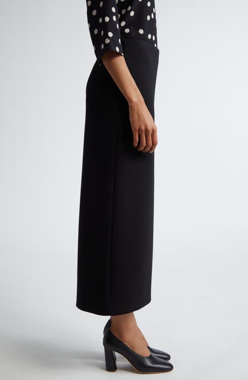 Max Mara Flou Stretch Jersey Skirt In Black