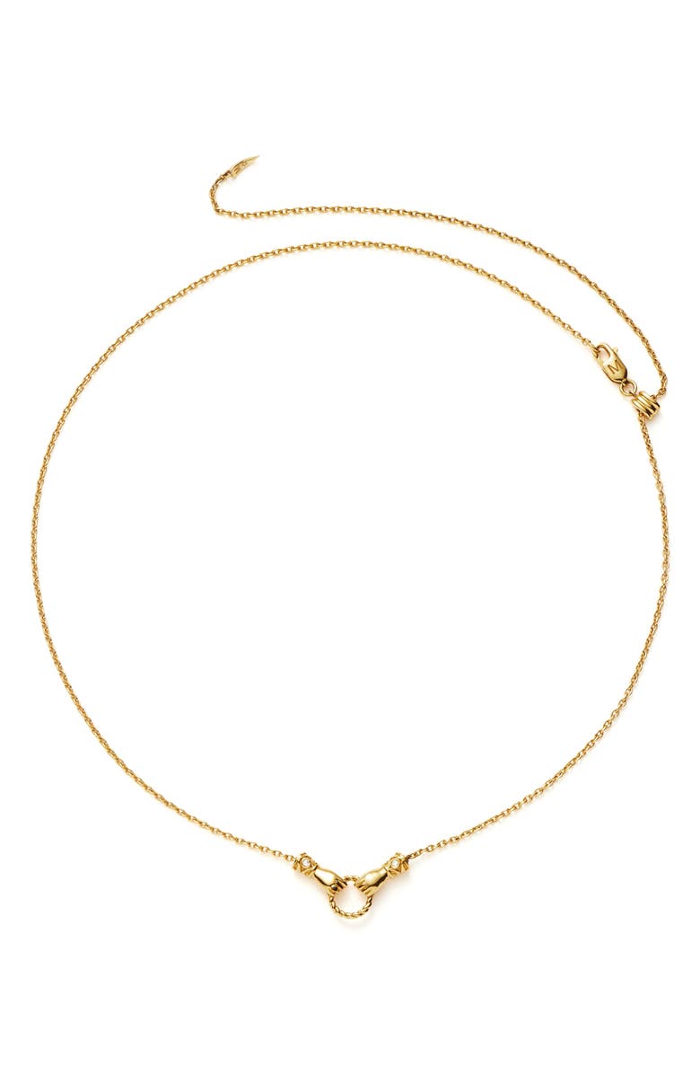 Missoma x Harris Reed Mini In Good Hands Pendant Necklace | Nordstrom