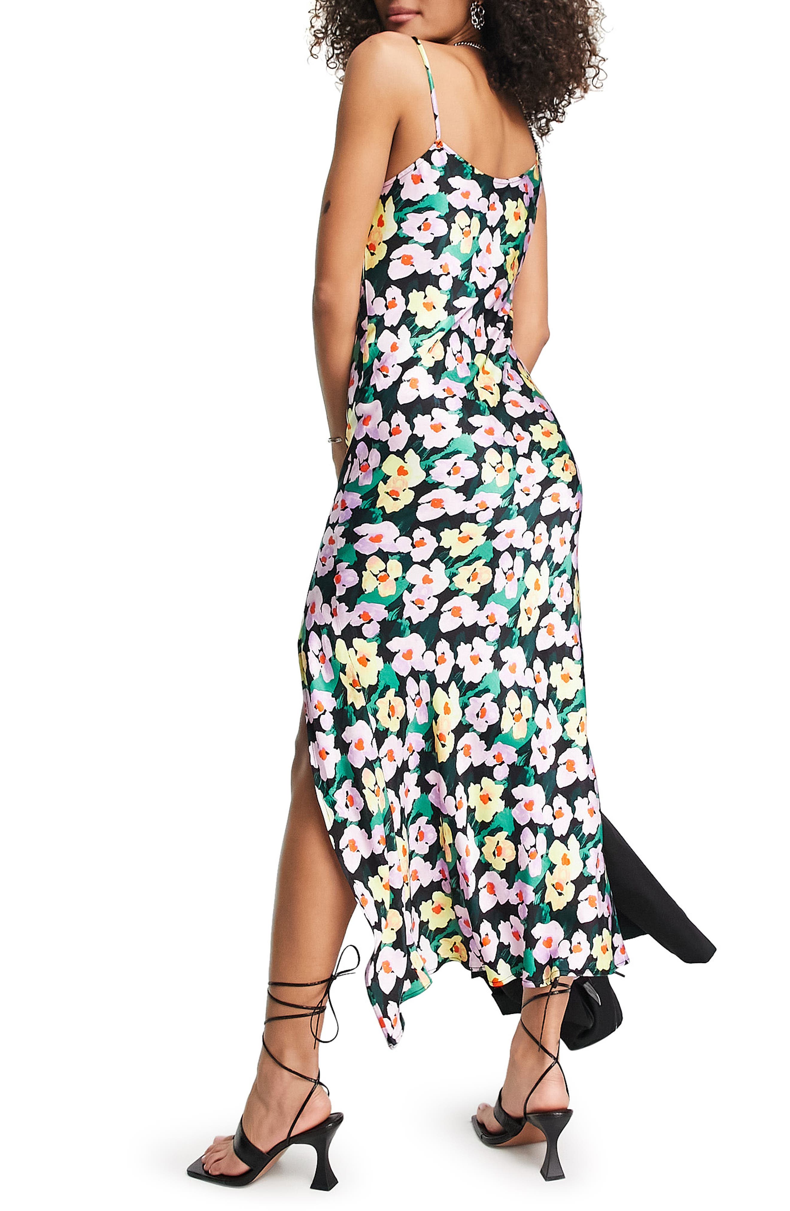 topshop floral slip dress