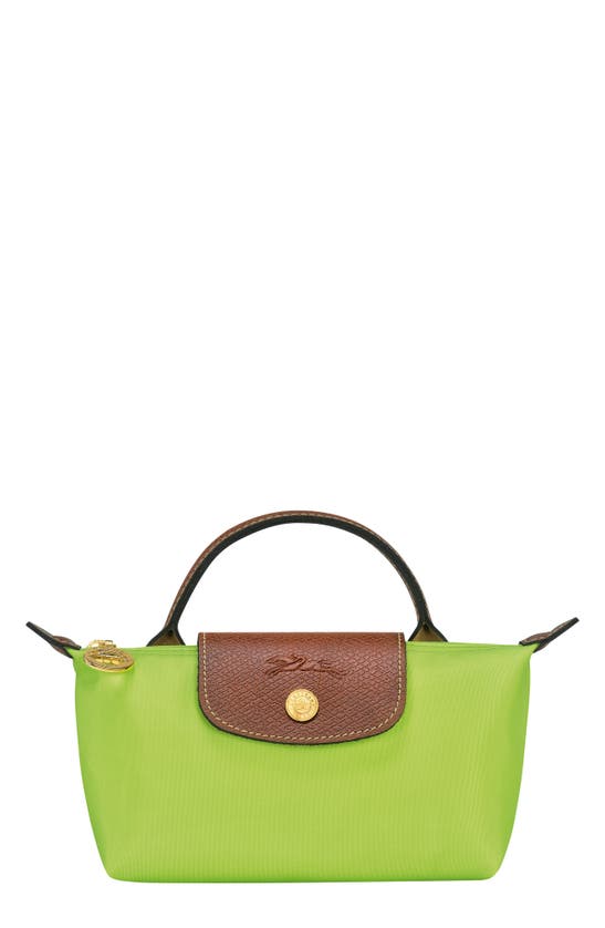 NWOT original Longchamp Le Pliage cosmetic case in green