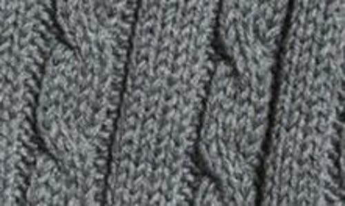 Thom Browne Shawl Collar Cable Knit Virgin Wool Cardigan In Medium Grey