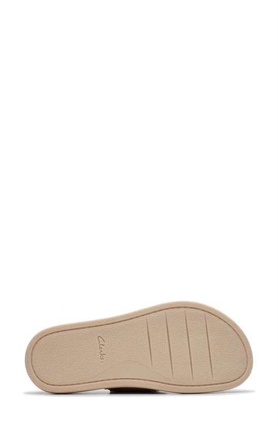 Shop Clarks (r) Arwell Slide Sandal In Peach Nubuck