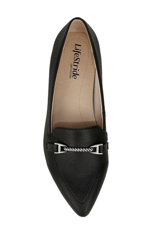 Shop Lifestride Precious Pointed Toe Bit Loafer In Black