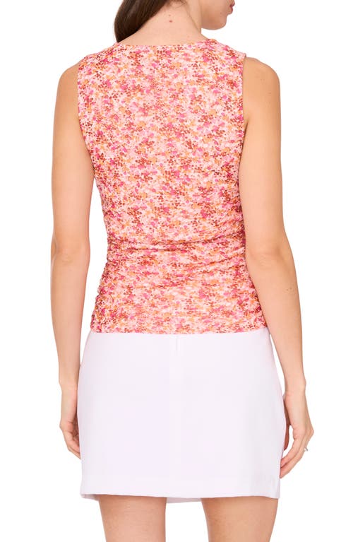 Halogenr Halogen(r) Side Ruched Sleeveless Top In Seashell Pink