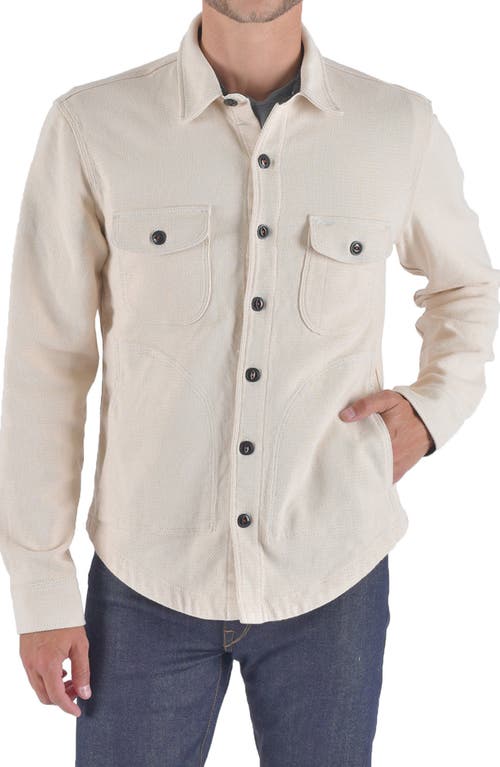 The Anvil Button-Up Shirt Jacket in Ivory