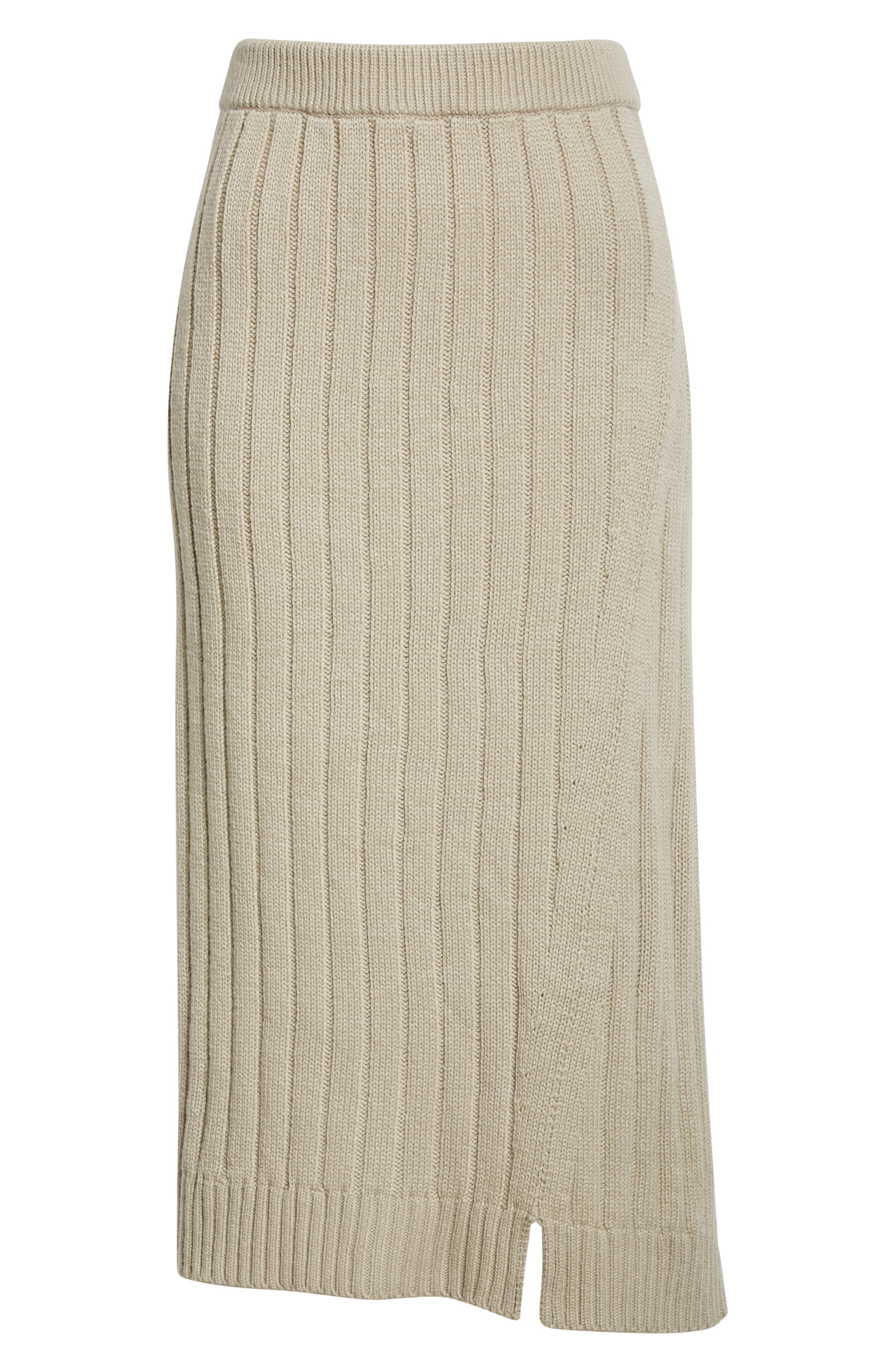 The Row Dejan Rib Cashmere Skirt in Sahara at Nordstrom, Size Small