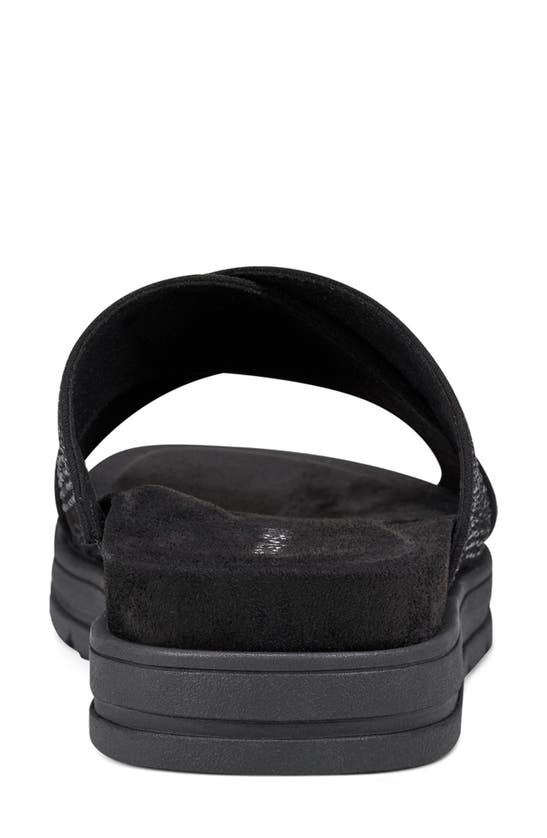 Easy Spirit Sestacy Platform Slide Sandal In Black