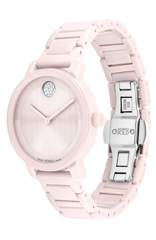 Movado Bold Evolution 2.0 Bracelet Watch, 34mm In Blush