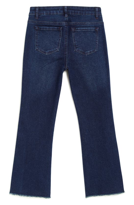 Shop Tractr Kids' Flare Leg Stretch Denim Jeans In Indigo