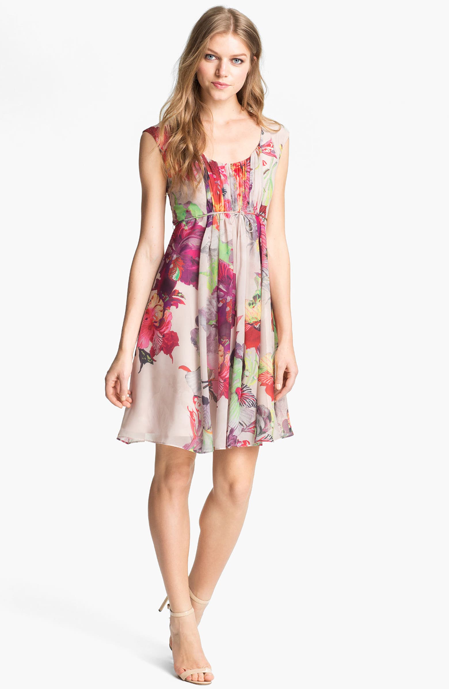 Ted Baker London 'Treasured Orchid' Print A-Line Dress | Nordstrom