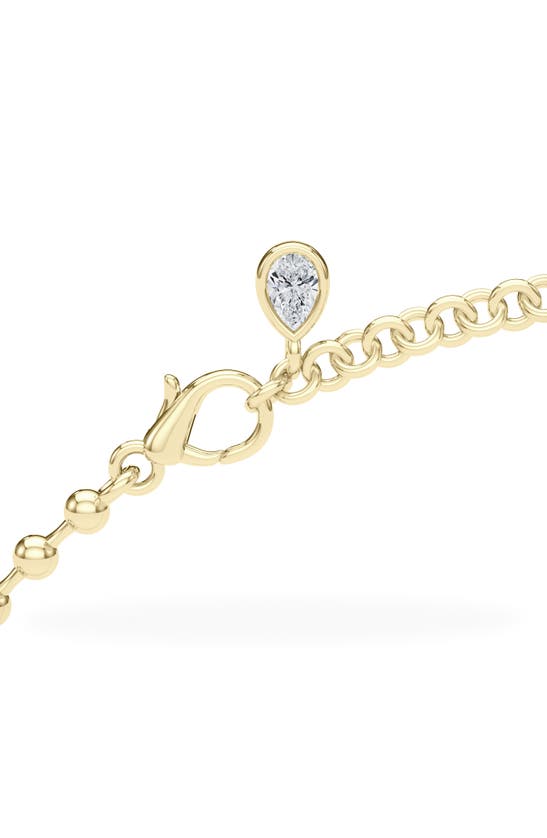 Shop Hautecarat Lab Created Diamond Frontal Necklace In 18k Yellow Gold