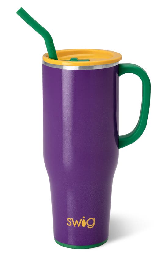 Shop Swig Life Parti Gras Travel Mega Mug In Purple