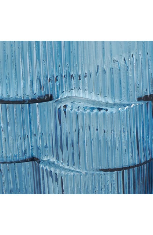 GINGER BIRCH STUDIO GINGER BIRCH STUDIO SET OF 2 RIBBED GLASS VASES