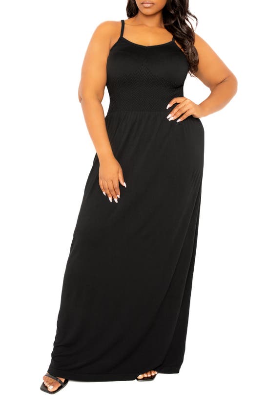 Buxom Couture Seamless Maxi Dress In Black