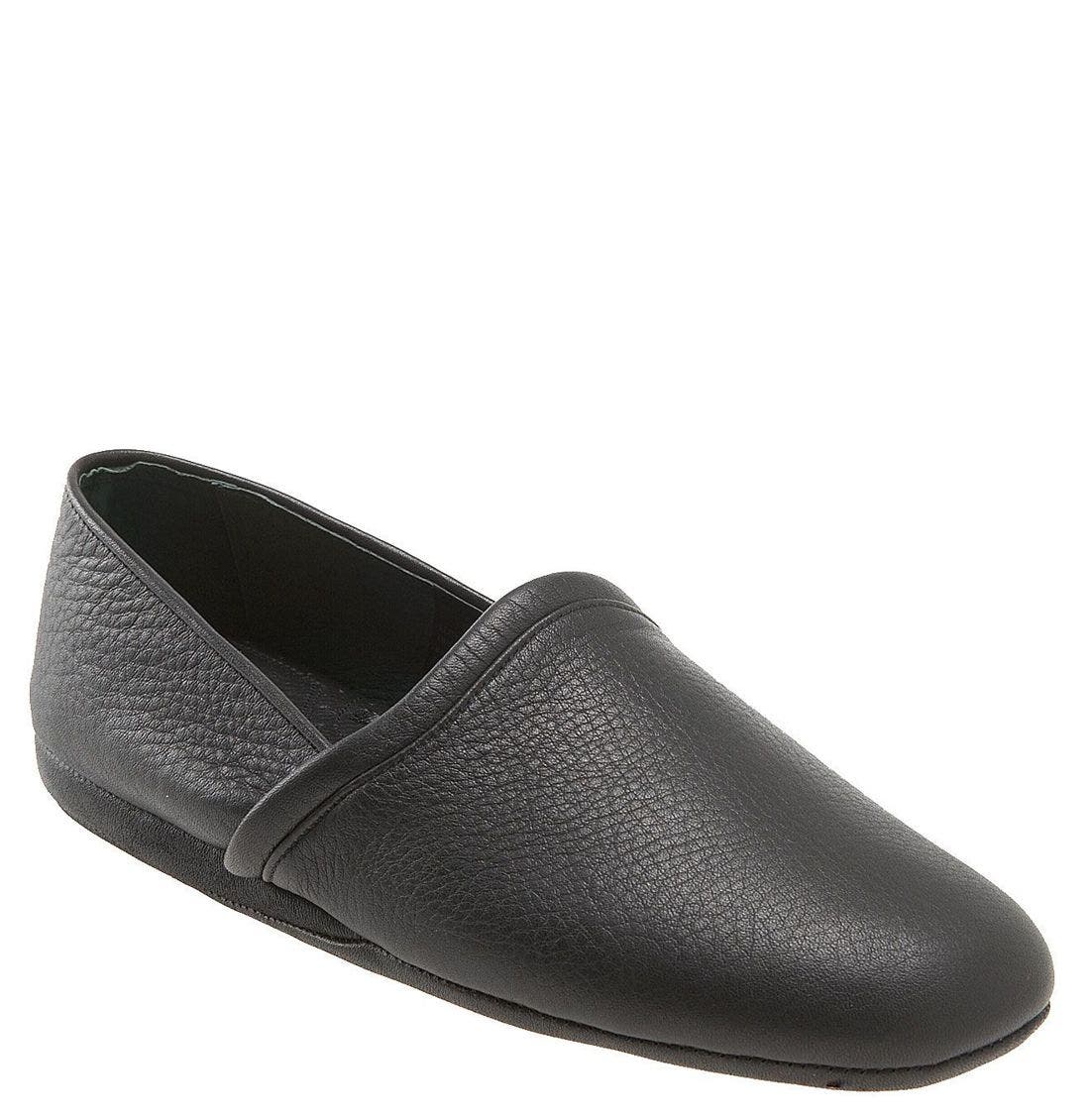 mens leather opera slippers