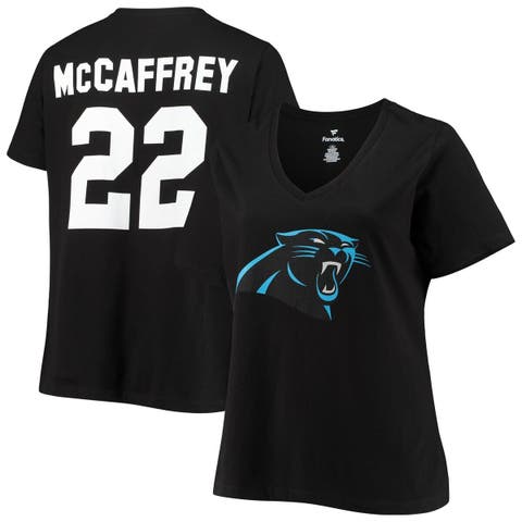 Women's New Era Blue Carolina Panthers Plus Size Lace-Up Notch Neck Long  Sleeve T-Shirt