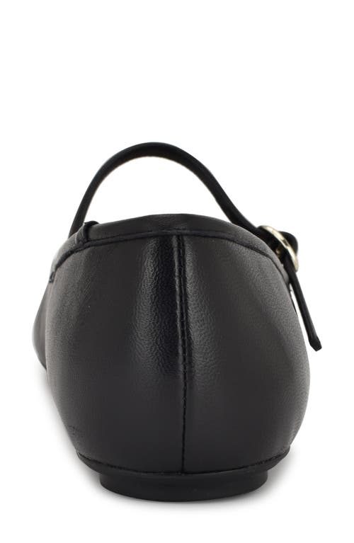 Shop Nine West Classik Mary Jane Flat In Black