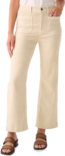 Faherty Stretch Terry Wide Leg Pants | Nordstrom