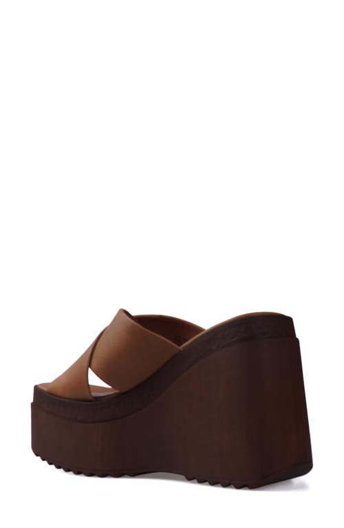 Candies Candie's Galina Platform Wedge Sandal In Tan