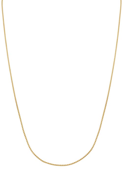 Bony Levy 14K Gold Liora Box Chain Necklace in 14K Yellow Gold at Nordstrom