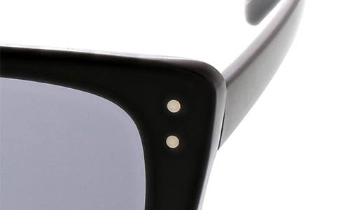 Bcbg Retro 52mm Rectangle Sunglasses In Shiny Black