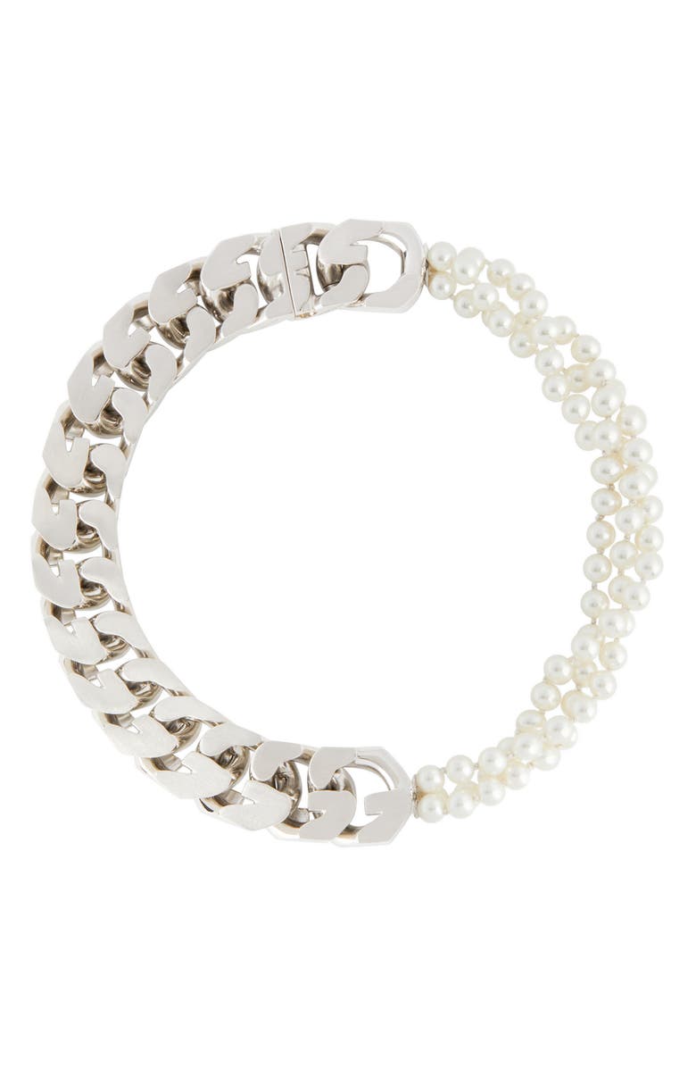 Givenchy Men's G-Chain & Imitiation Pearl Necklace | Nordstrom