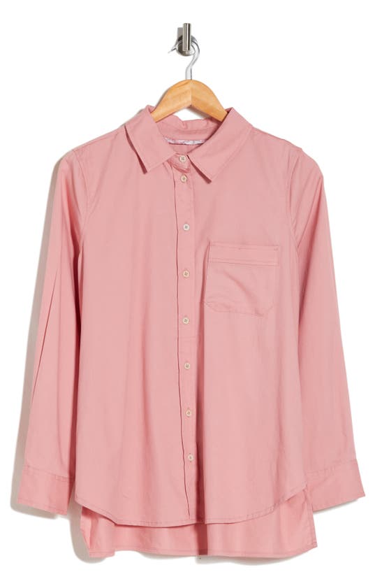 Casa Cabana Tara Long Sleeve Button-up Shirt In Pink