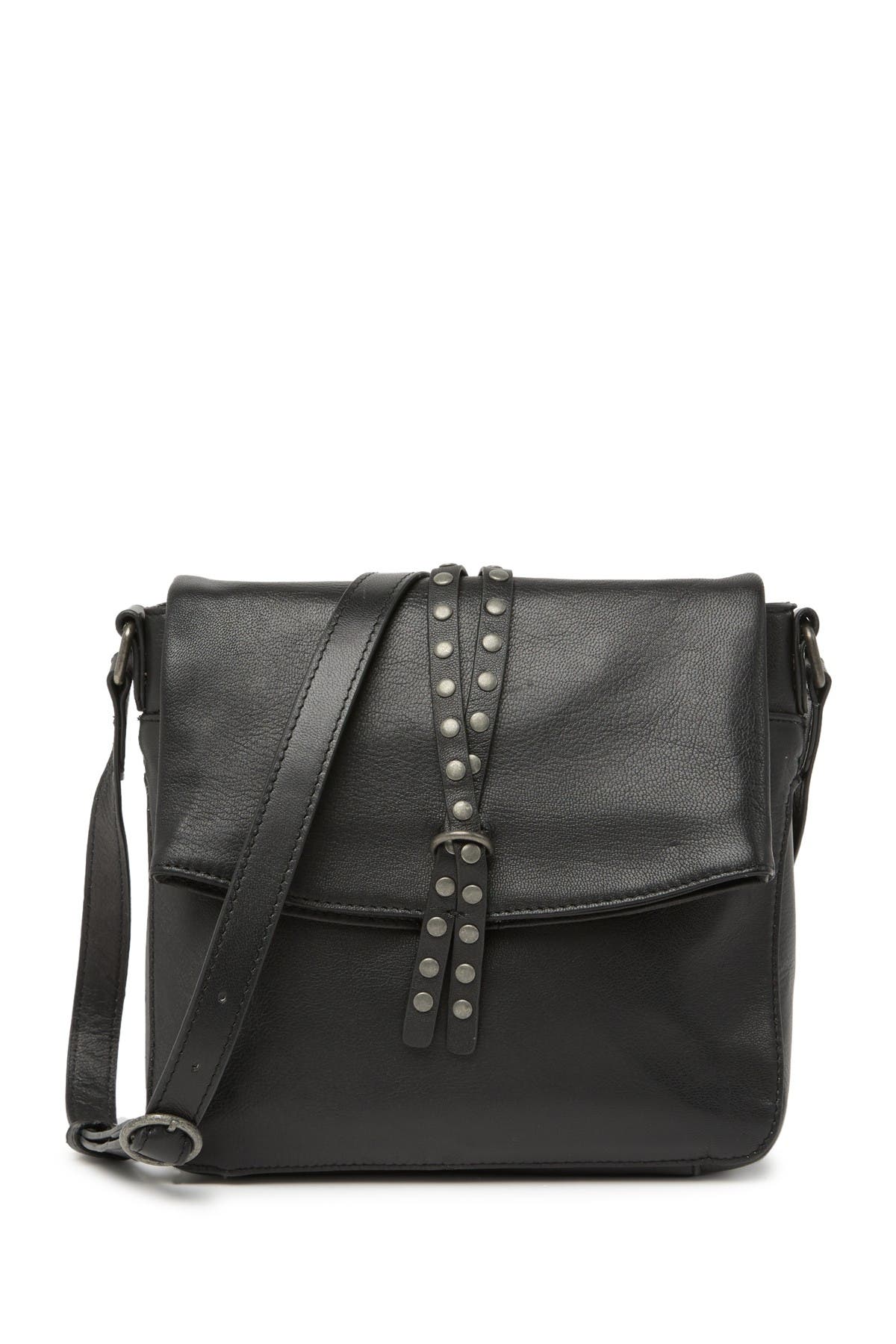 black studded crossbody bag