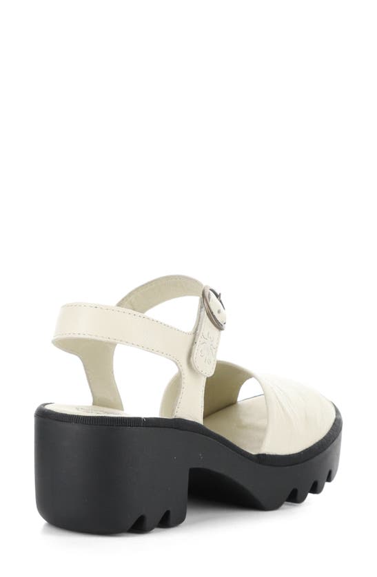 Shop Fly London Tull Platform Sandal In Off White