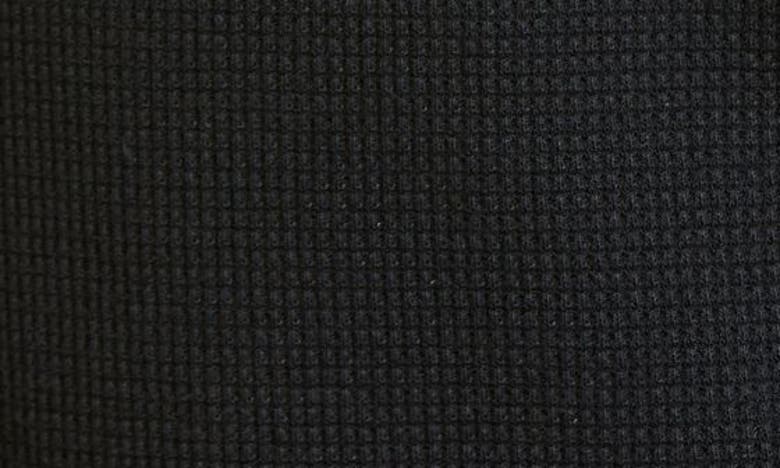 Splendid Waffle Open Cardigan In Black