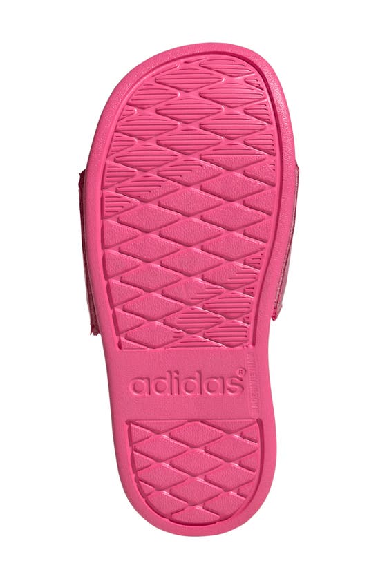 Shop Adidas Originals Kids' Adilette Comfort Slide Sandal In Pulse Magenta/ Bliss Pink