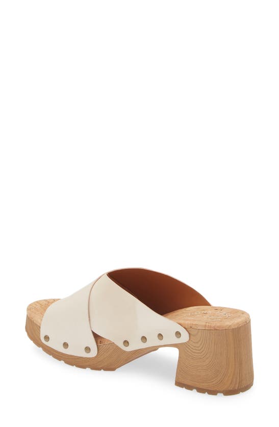Shop Kork-ease Tatum Slide Sandal In White Leather
