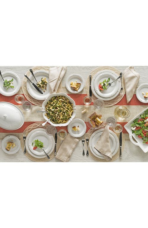 Juliska Berry & Thread French Panel Dessert Salad Plate - Whitewash In Whitewash