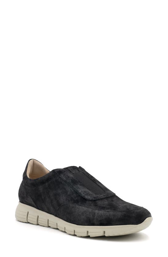 Shop Amalfi By Rangoni Joseph Slip-on Sneaker In Black/agean - Matching Elastic