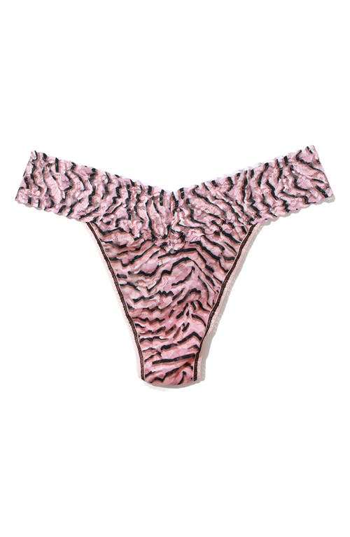 Shop Hanky Panky Print Original Rise Thong In Offbeat Neutral