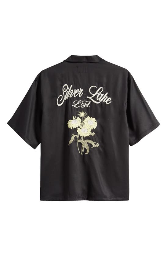 Shop Pacsun Silver Lake Camp Shirt In Black