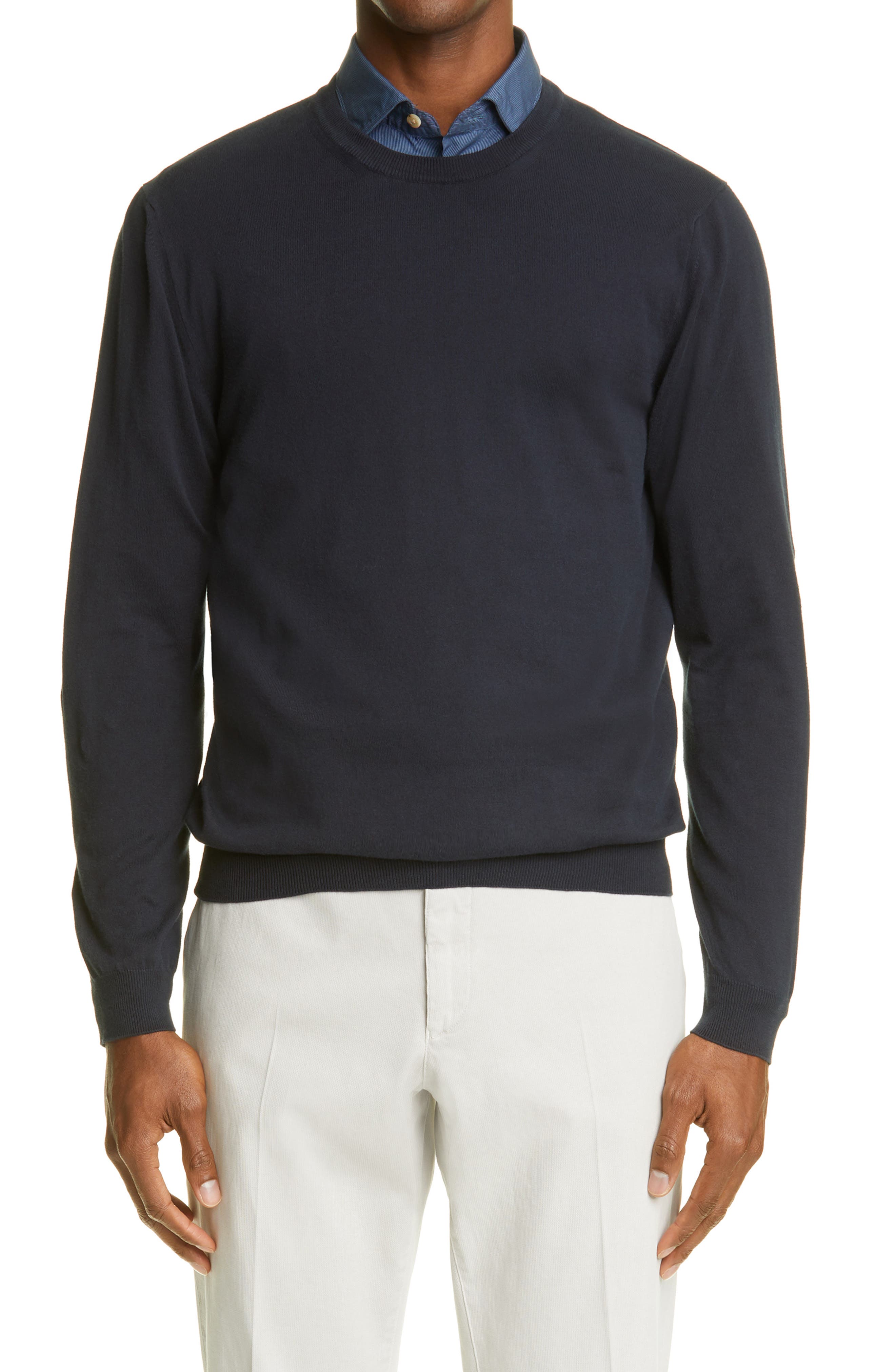 mens designer crew neck sweaters