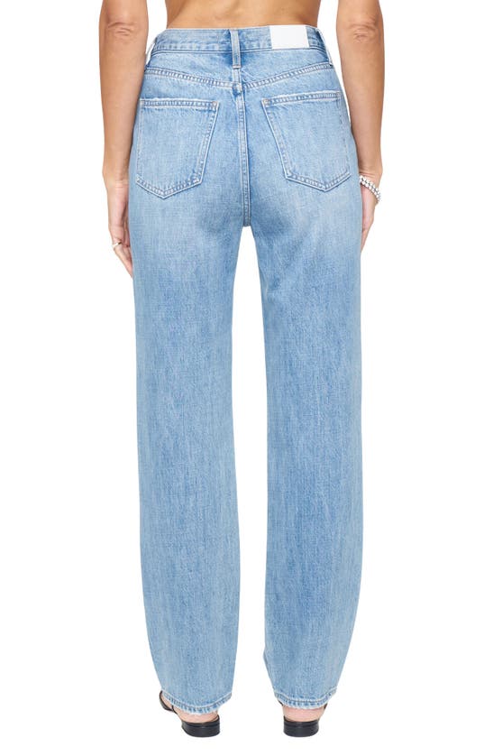 Pistola Cassie High Waist Straight Leg Jeans In Blue | ModeSens