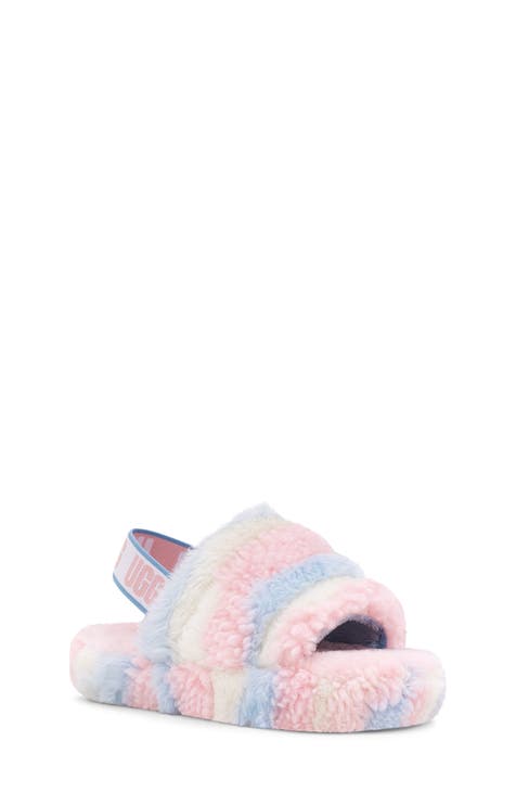 Pink and sale blue ugg slippers