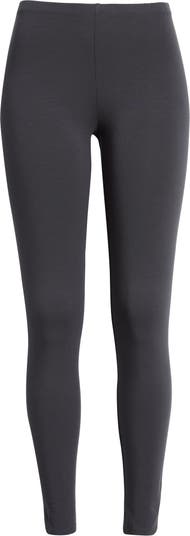 Eileen Fisher Women's High Waisted Ankle Leggings - Black - Size XS