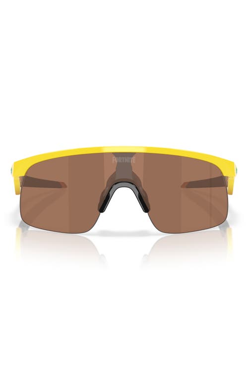 Oakley X Fortnite Hydra 123mm Rectangular Shield Sunglasses In Yellow