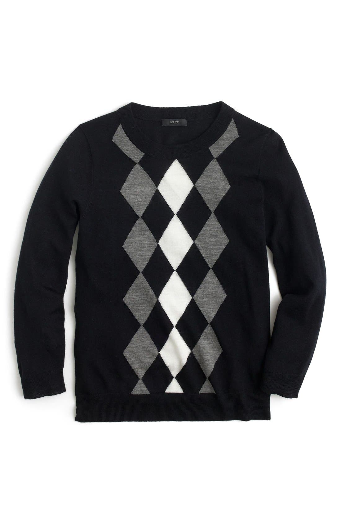 j crew argyle sweater