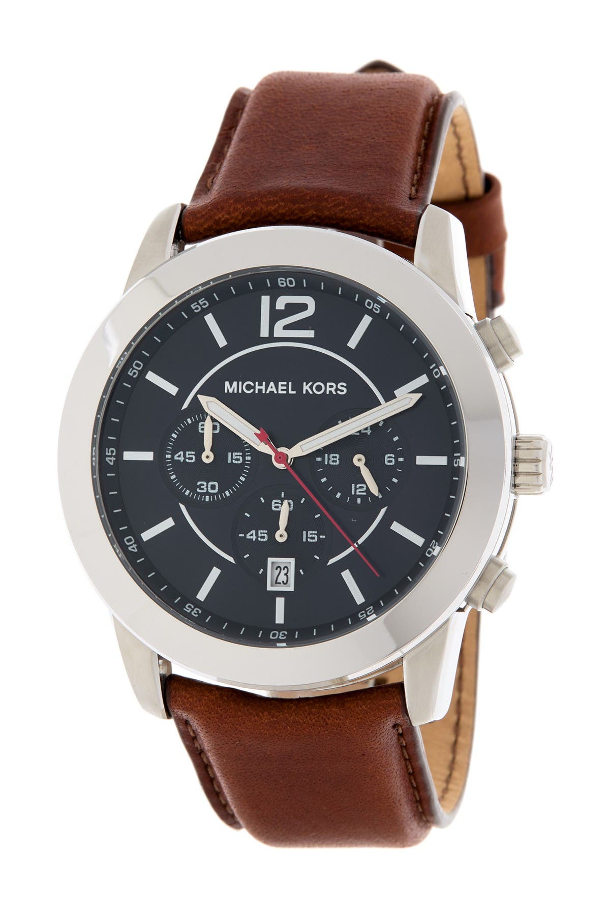 Mercer Leather Strap Watch, 45mm 