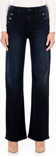Fidelity Denim Katie High Waist Button Pocket Flare Leg Jeans | Nordstrom